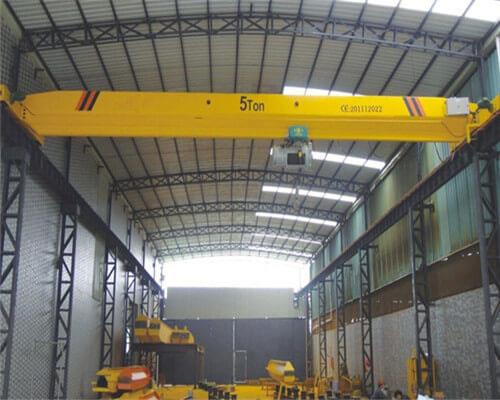 Pont roulant simple de 5 tonnes avec grue électrique.jpg 5 Ton Single Girder Overhead Crane with Electric Hoist.jpg
