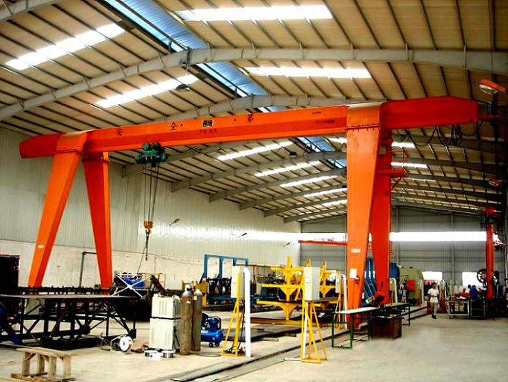Grue simple de portique de matériaux de levage de poutre de 10 tonnes de prix bas