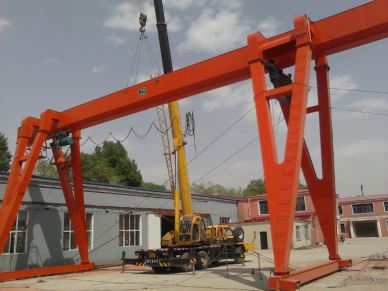 Grue de portique d'atelier à poutre unique 20 T