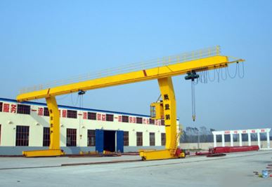 Grue simple de portique de poutres en forme de L avec palan